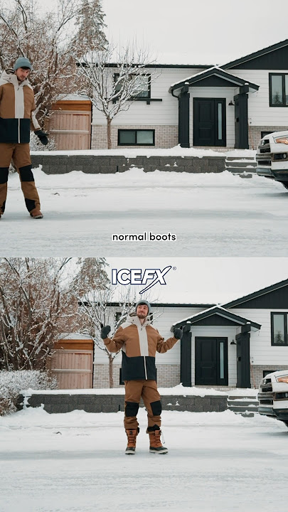 ❄️ Walking on ice is risky business. Walk confidently this winter with our ICEFX boots. #icesafety