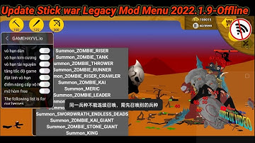 Stick war Legacy Mod menu 2022.1.9-Offline