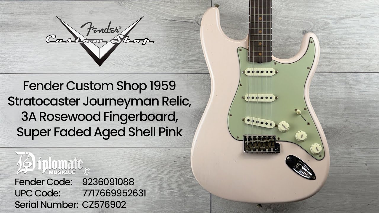 Fender Custom Shop 1959 Stratocaster Journeyman Relic, 3A Rosewood Fingerboard, Super Faded Aged