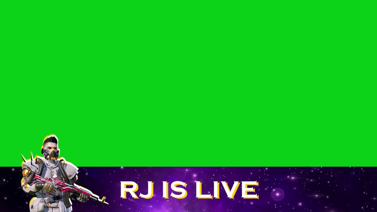Youtube Gaming Channel Live Stream Name Animation Green Screen for OBS | Green Screen Animation