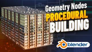 Blender PROCEDURAL BUILDING! | Geometry Nodes