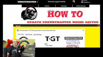 How to update a Thrustmaster wheel driver