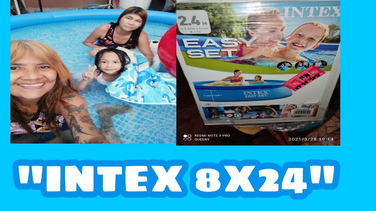 INTEX 8X24 SWIMMING POOL 🥰 |QueenyJaponVLOGS #SummerVibes #Sunday #Love #BrandNewPool #VLOG27.