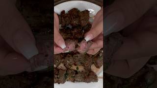 How to make Air Fryer Steak Skewers #airfryersteakskewers #shorts #steakskewers