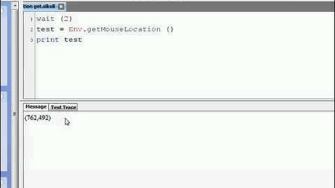 Get mouse location sikuli python programming