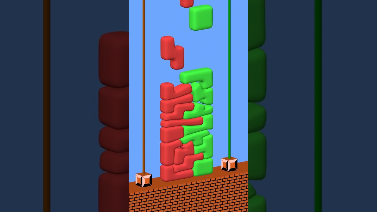 Mario Bros Tower RPG Softbody Tetris 