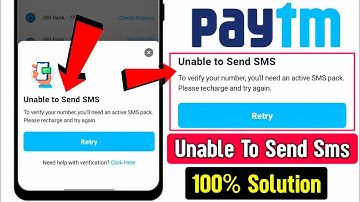 unable to send sms Paytm | paytm unable to send sms problem | paytm sending sms problem | Paytm