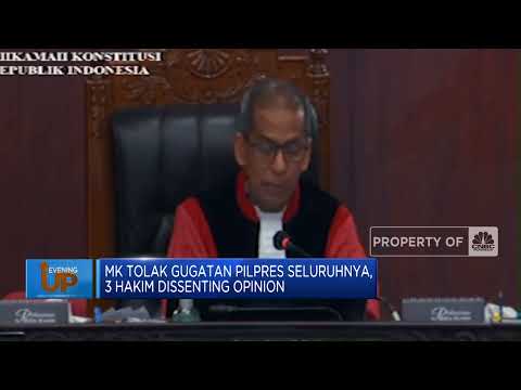 MK Tolak Semua Gugatan Pilpres, 3 Hakim Dissenting Opinion