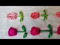 Easy And Unique Flower Border Line Embroidery 😍 | Beginners માટે Perfect Stitch | 