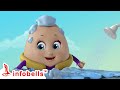 ஹும்பட்டி குளிக்க தண்ணீர் இல்லை | Tamil Rhyme &amp; Kids Cartoons | Infobells #humptydumpty