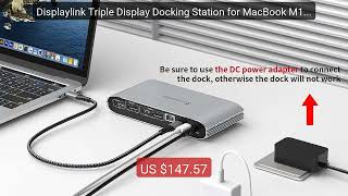 Displaylink Triple Display Docking Station for MacBook M1 M2 ... — Amazing Value 2026 | Must Have!