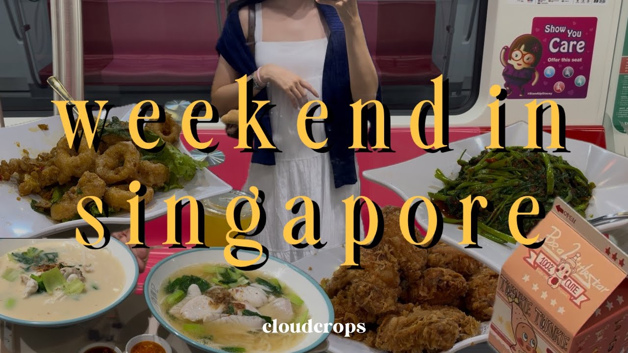 weekend vlog in singapore | doing nothing but also something - what we ate and did