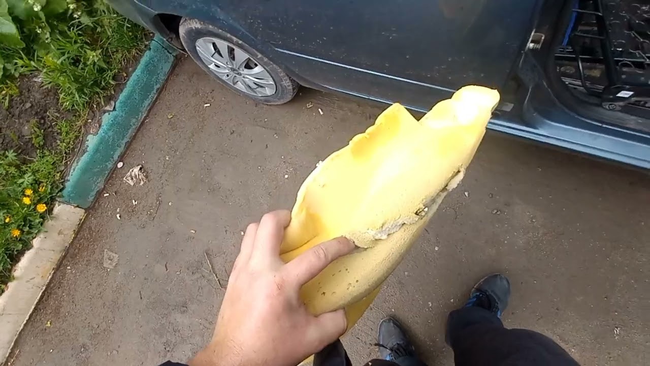 Замена пенолитья сидений гранта