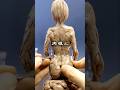 粘土で人体を作る方法 背中バージョン #粘土 #フィギュア #アート #shorts