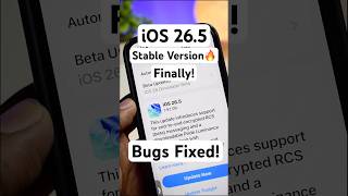 iOS 26.5 Stable Version 🔥 - Should You Update? #ios26