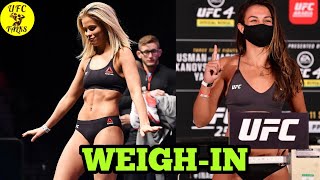 UFC251 Weigh-In Amanda Ribas vs Paige VanZant