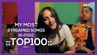 TOP 100 ::: My Most Streamed Songs in 2022 (part 01)