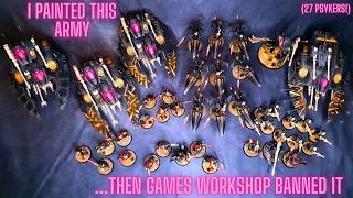 I painted an ELDAR army so POWERFUL that Games Workshop BANNED IT!