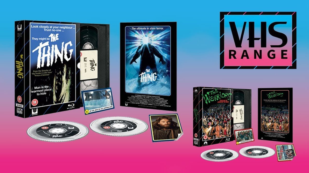 HMV Exclusive VHS Range Bluray Collection The Thing The Warriors