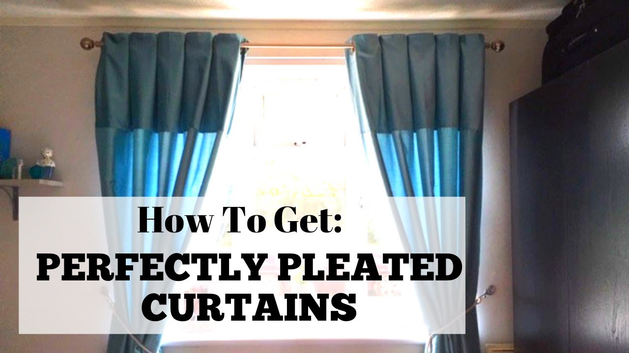 HOW TO GET PERFECTLY PLEATED CURTAINS, TOILET ROLL TRICK
