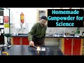 Homemade gunpowder for science | DIY gunpowder Experiment | how to make gun powder?