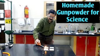 Homemade gunpowder for science | DIY gunpowder Experiment | how to make gun powder?