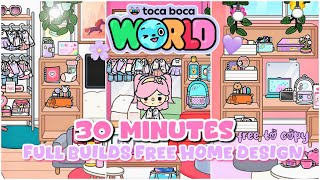 30 minutes free toca builds home design idea in toca life world 💕🤩 | FREE HOUSE BUILDS