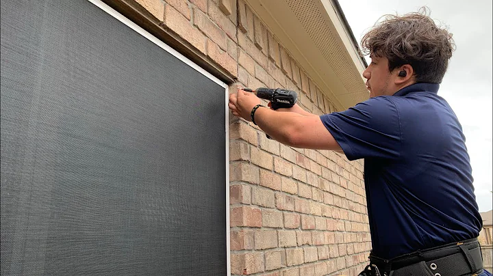 The best way to attach Solar Screen: Screws, Springs, or Velcro. #best #howto #diy