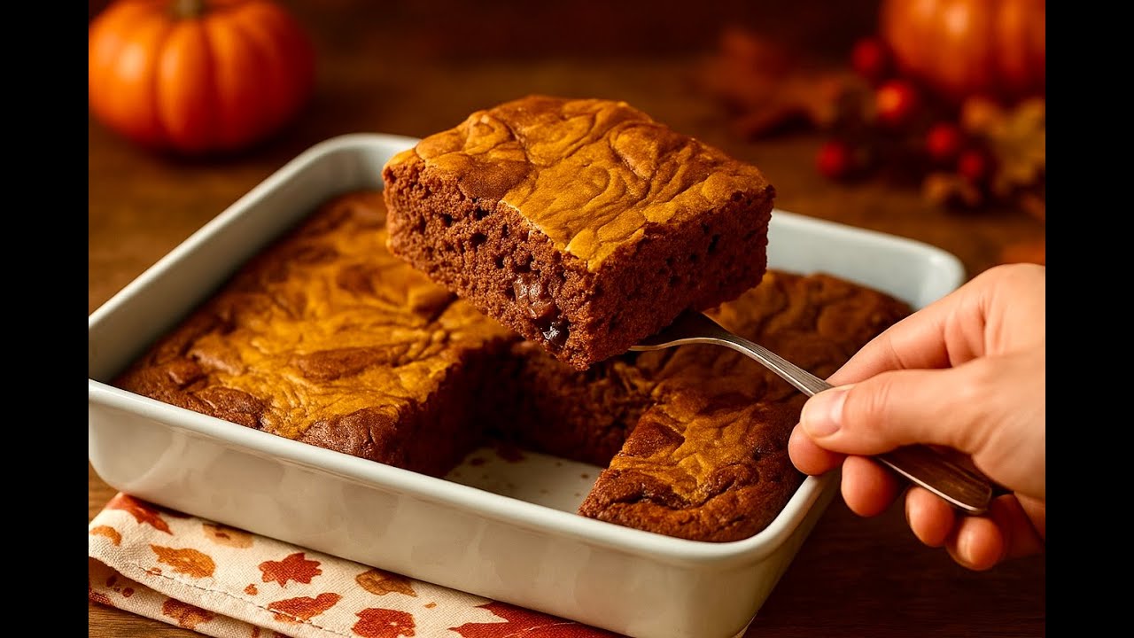 Тыквенные брауни с корицей, которые вас удивят!