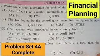 Celebrity Problem Set 4A Financial Planning Class10 Algebra 10th SSC Maths1 Explanation in Hindi Mathemathics1 Net Worth