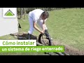 Cómo instalar un sistema de riego enterrado para superficies pequeñas · LEROY MERLIN