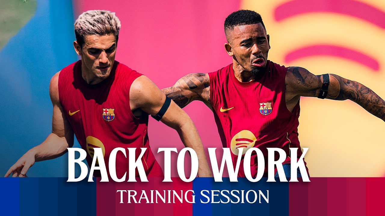 El trabajo continúa en el entrenamiento del FC Barcelona