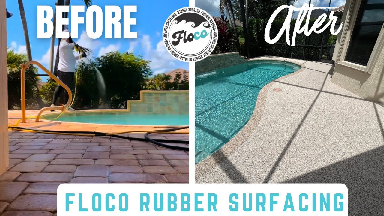 Pool Deck Makeover Magic | FLOCO Rubber Surfacing Solves Heat, Cracks, Slips & More