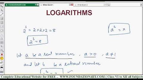 Logarithms - Introduction || Class 9 Maths ICSE ||