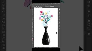 3D Flower Pot Design in Illustrator #illustrator #3dillustrator #graphicdesign