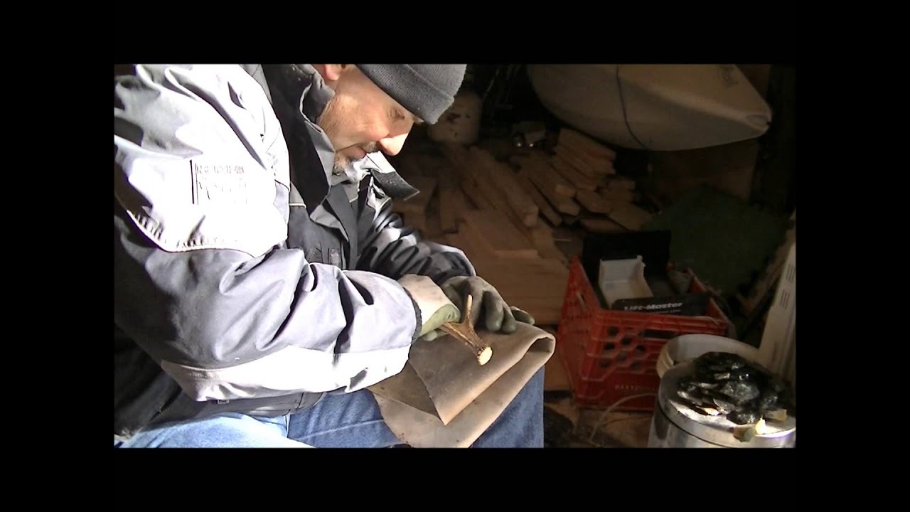 Knapping obsidian, from start to finish, part 3 YouTube