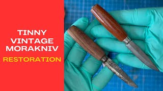 Restoring a tinny vintage Mora Knife 80 years old - ASMR