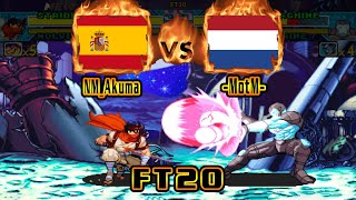 Marvel VS Capcom - NM_Akuma (ESP) VS (NLD) -MotM- [mvsc] Fightcade] [FT20] マーベルvsカプコン screenshot 1