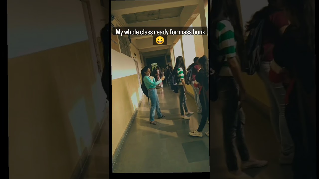 B. Tech mass bunk planning😀 failed  