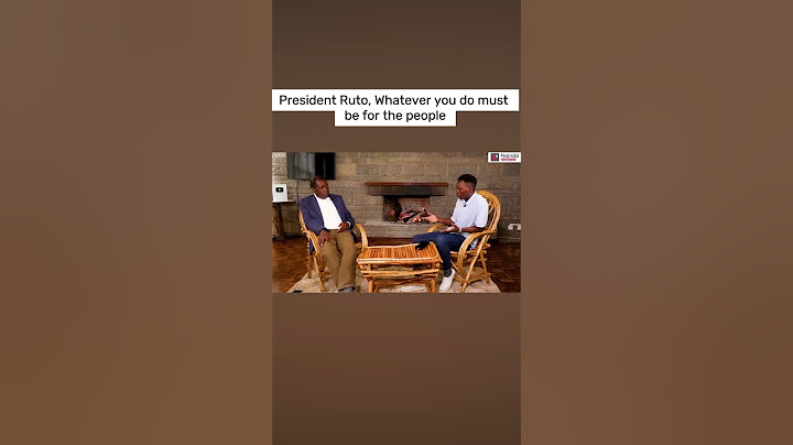 President Ruto, Whatever you do must be for the people