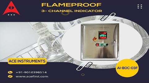 Flameproof 3 Channel Temperature Temperature RPM indicator with Overall Stainless Steel enclosure