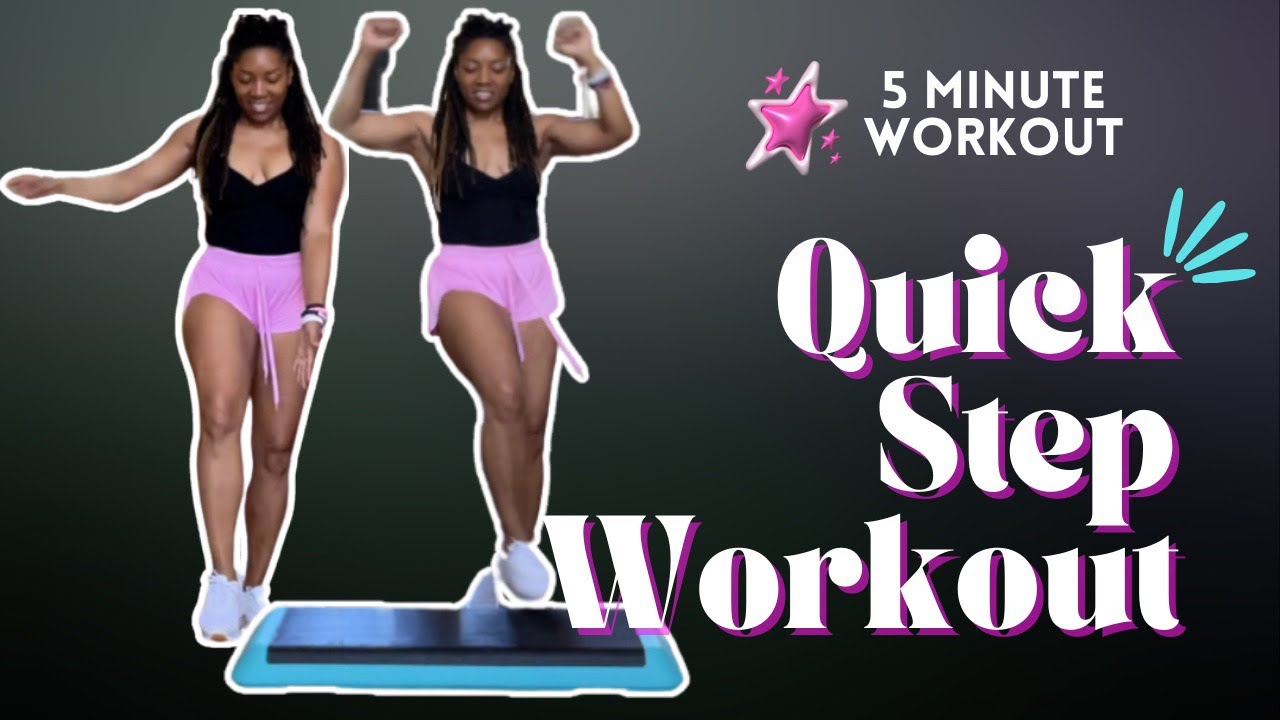 5 Step Workout Routine 5-Minute STEP CARDIO WORKOUT! Beginner Friendly @TrainwithKee - YouTube