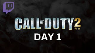 Reuploaded Twitch Video (Day 1 - COD 2 - BOT MOD Server) lv 1 - 13