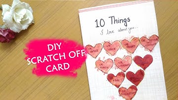 DIY Scratch off card || Valentine