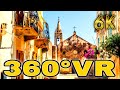 360° VR Lipari Island City Walk Street View What To Do Sicily Italy #02 6K 3D Virtual Reality HD 4K