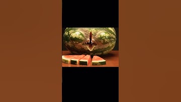 Unreal Satisfying Watermelon ASMR AI 🤮🍉#shorts #asmr #ai #trending #subscribe