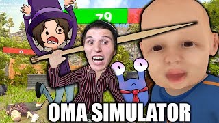 3 YOUTUBER spielen den OMA SIMULATOR (Neuer Spielmodus)