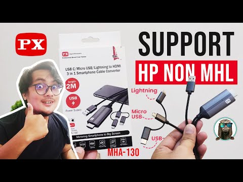 Paling Bagus!? Converter Smartphone USB To HDMI Untuk HP Non MHL - PX MHA 130