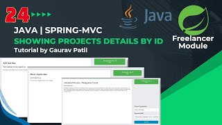 #24: Spring MVC project showing projects details by id on freelancer module Java tutorial