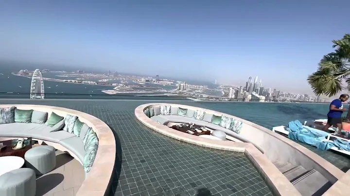 the highest infinity pool in the world 4k 2022 Address beach resort Dubai